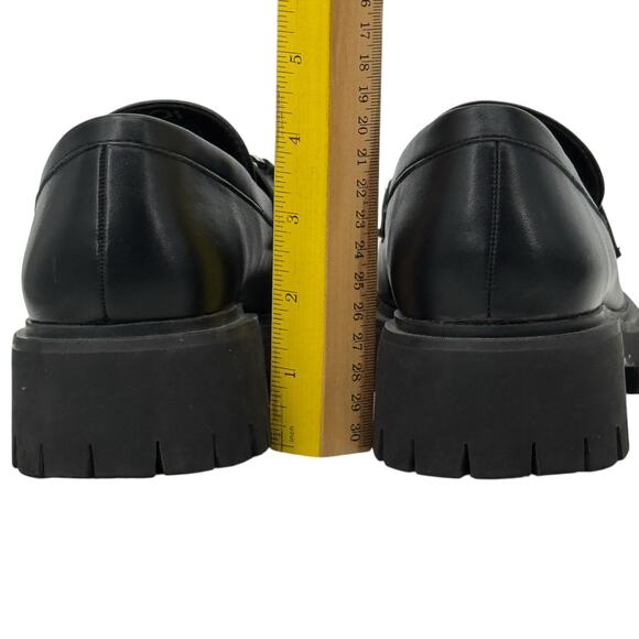 Koi Dolls Kill Silent Dusk Owl Pentagram Chunky Loafers 7 Women's Gothic Vegan - Picture 8 of 12